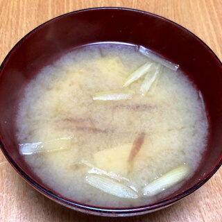 松山あげとみょうがのお味噌汁♪